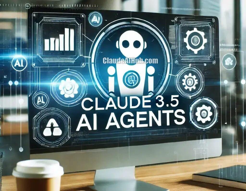 Futuristic AI agent Claude hologram within a Chrome browser window, representing advanced technology and cybersecurity.