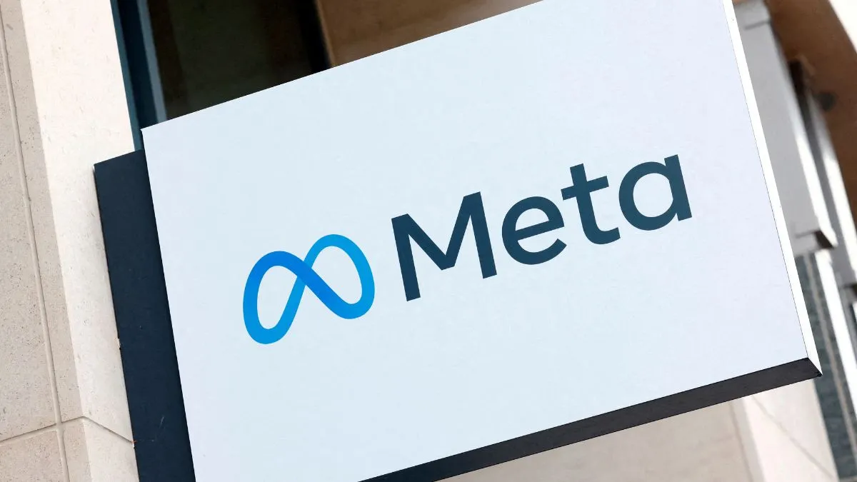 Futuristic display of Meta's Hypernova smart glasses with an illuminated screen.