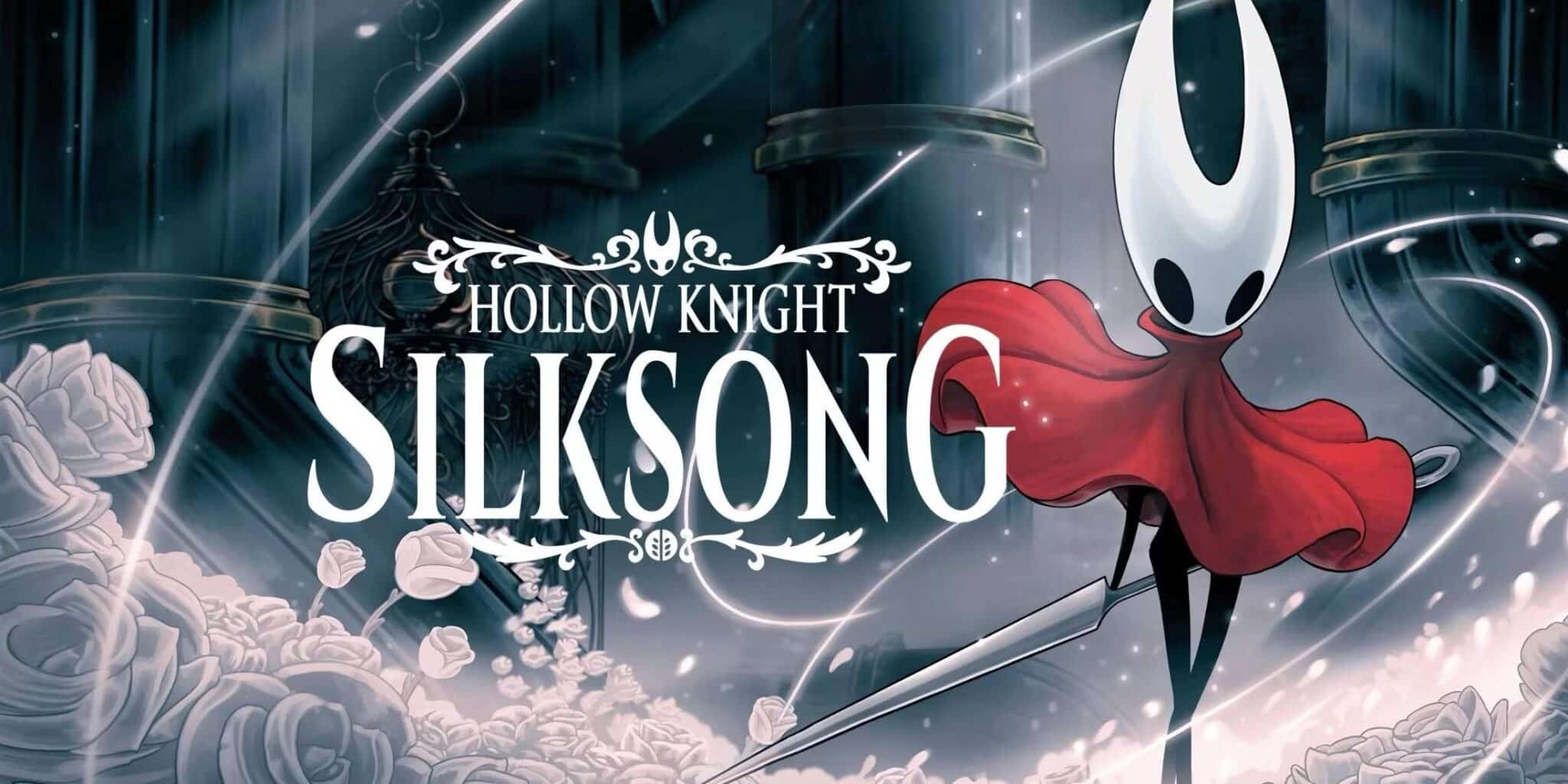 An illustration depicting Hornet from Hollow Knight: Silksong exploring a vibrant and intricate world filled with whimsical creatures and lush environments.