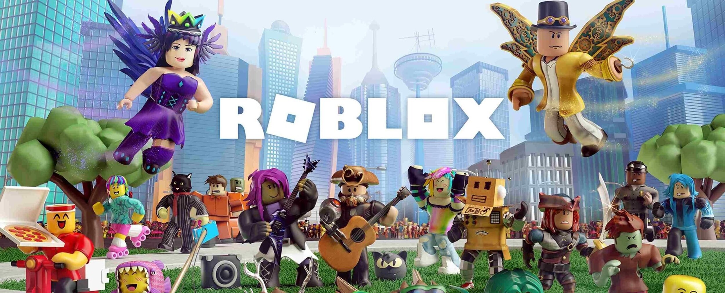 Colorful digital artwork celebrating Roblox's milestone of 111.8 million active users, showcasing a vibrant metaverse with diverse avatars and gaming elements.