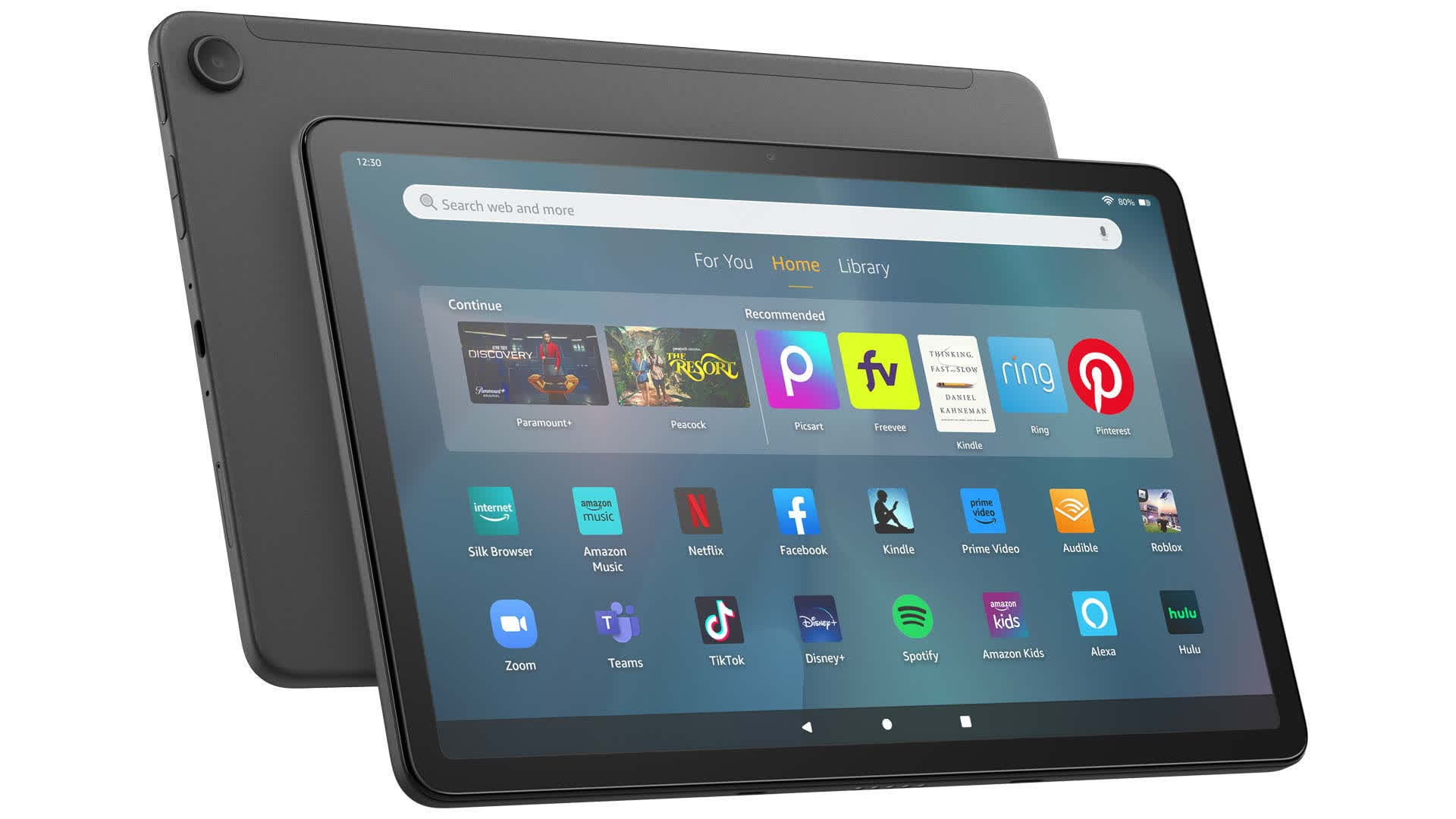 Amazon Fire Max 11 Üretkenlik Paketi: Erken İndirimler 1 Erken erişim Prime Büyük İndirim Günleri için Amazon Fire Max 11 Tablet Üretkenlik Paketi görseli: tablet, klavye kılıfı ve stylus ile indirimli fiyatlar ve rozet.