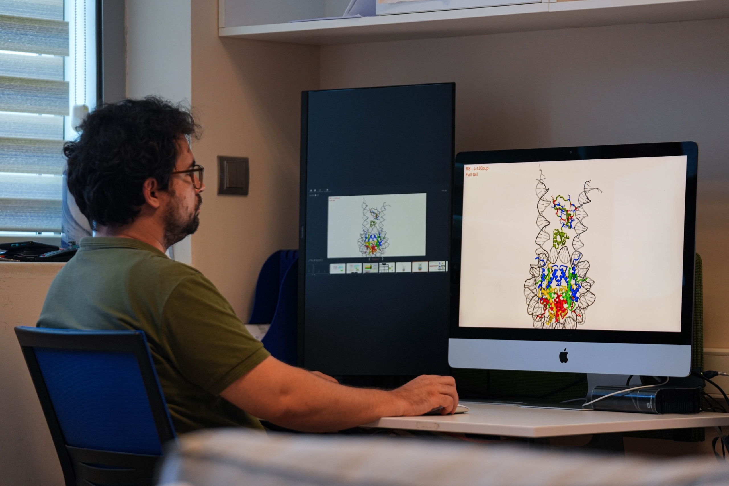 A futuristic laboratory showcasing Turkey's supercomputer infrastructure with advanced technology and scientists working.