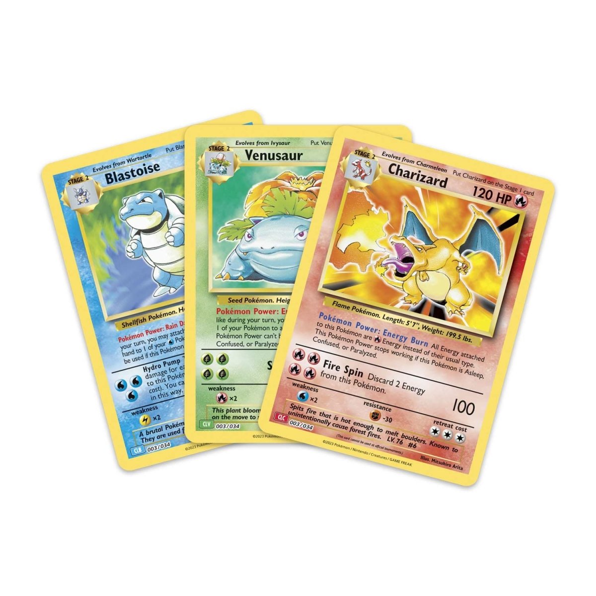 A colorful illustration of the Pokemon TCG: Blaziken ex & Volcanion ex Premium Collection for 2025, featuring vibrant foil cards and booster packs in a festive setting.