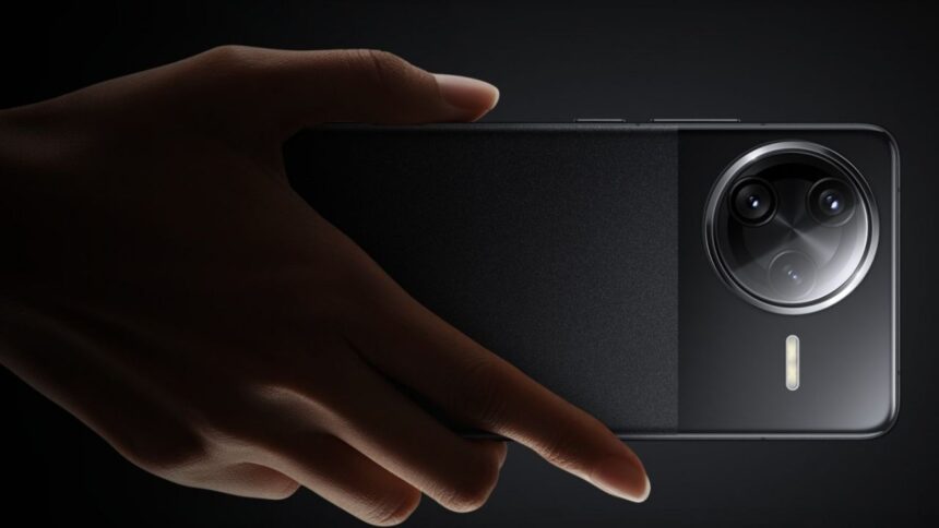 Promotional image of the Redmi K90 Pro smartphone showcasing its benchmark scores and advanced technical specifications.