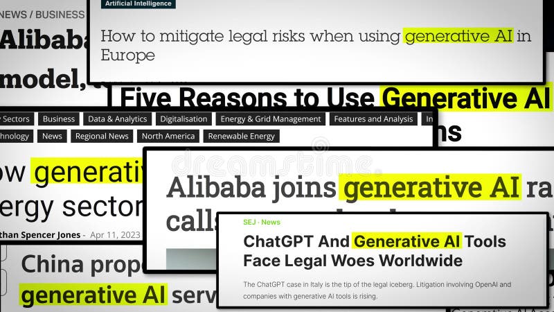 Geleceğin yapay zeka g&uuml;ndemini yansıtan neon renkli cyberpunk kolajı: sosyal ağlar, tarayıcı aray&uuml;zleri, yeni modeller ve yatırımların simgelerini i&ccedil;eren dinamik bir g&ouml;rsel.