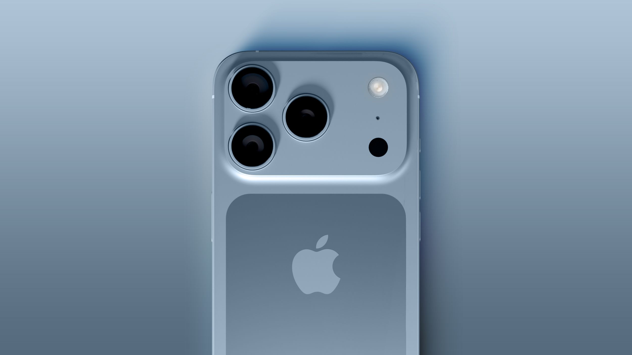 A close-up shot of a Cosmic Orange iPhone 17 Pro showing subtle rose gold hue, highlighting the device's design and colors.