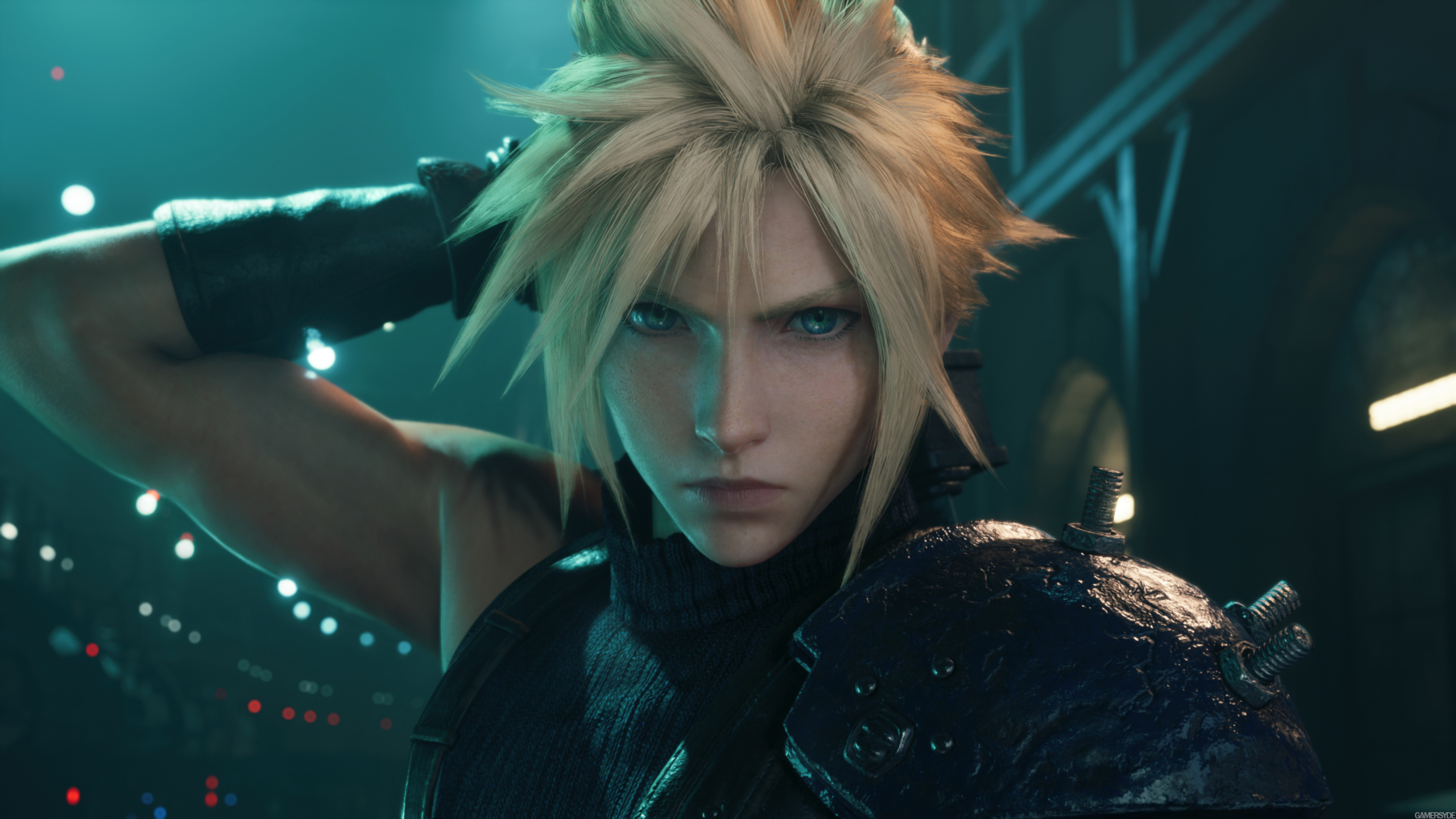 Promotional image for the Final Fantasy VII Remake & Rebirth Dual Pack showing Cloud and Sephiroth against a fantasy backdrop.