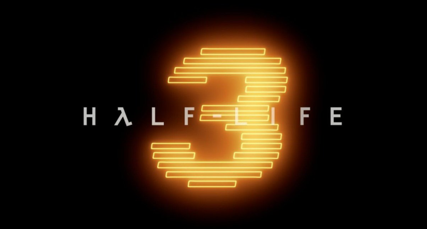 Futuristic digital art representing anticipation for the announcement of Half-Life 3 in 2025, featuring the game logo and sci-fi elements.