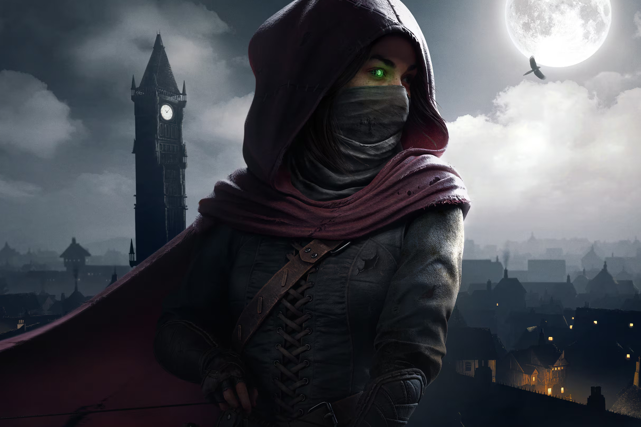 Thief VR: Efsane Geri Dönüyor! Yeni Detaylar 1 A scene from Thief VR: Legacy of Shadow depicting the character Magpie navigating through a dark, gothic city.