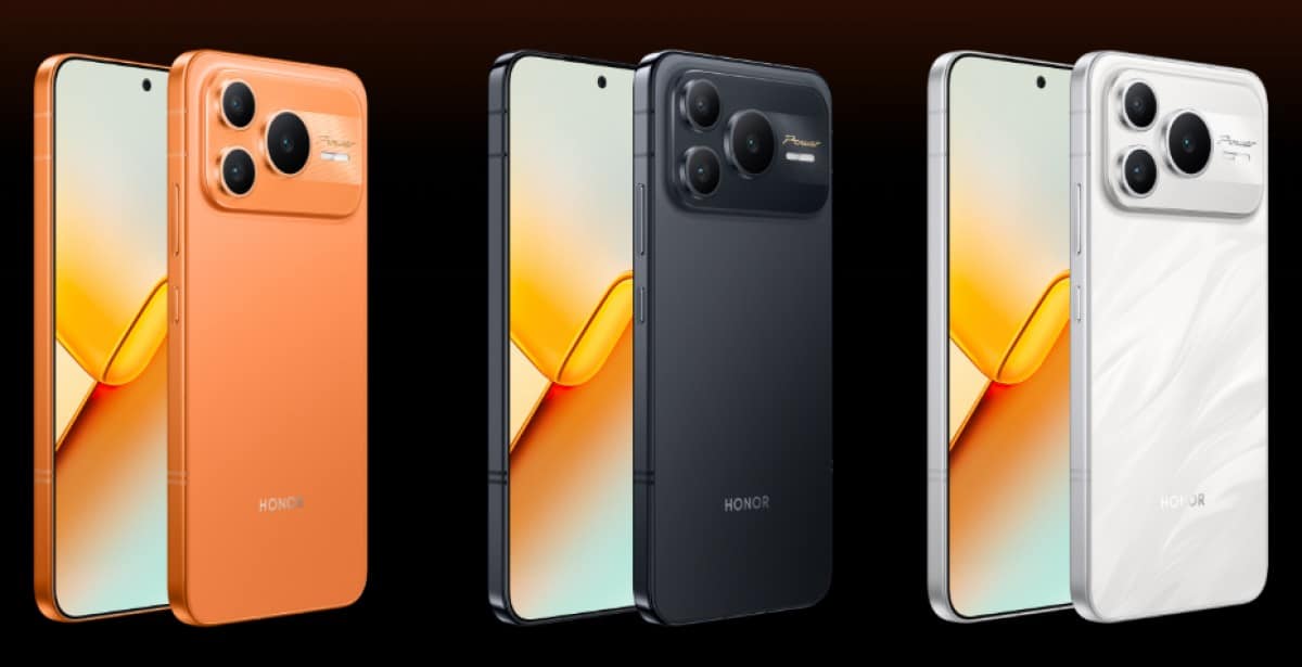 Futuristic design of the Honor Power 2 smartphone showcasing its features including a 6.78