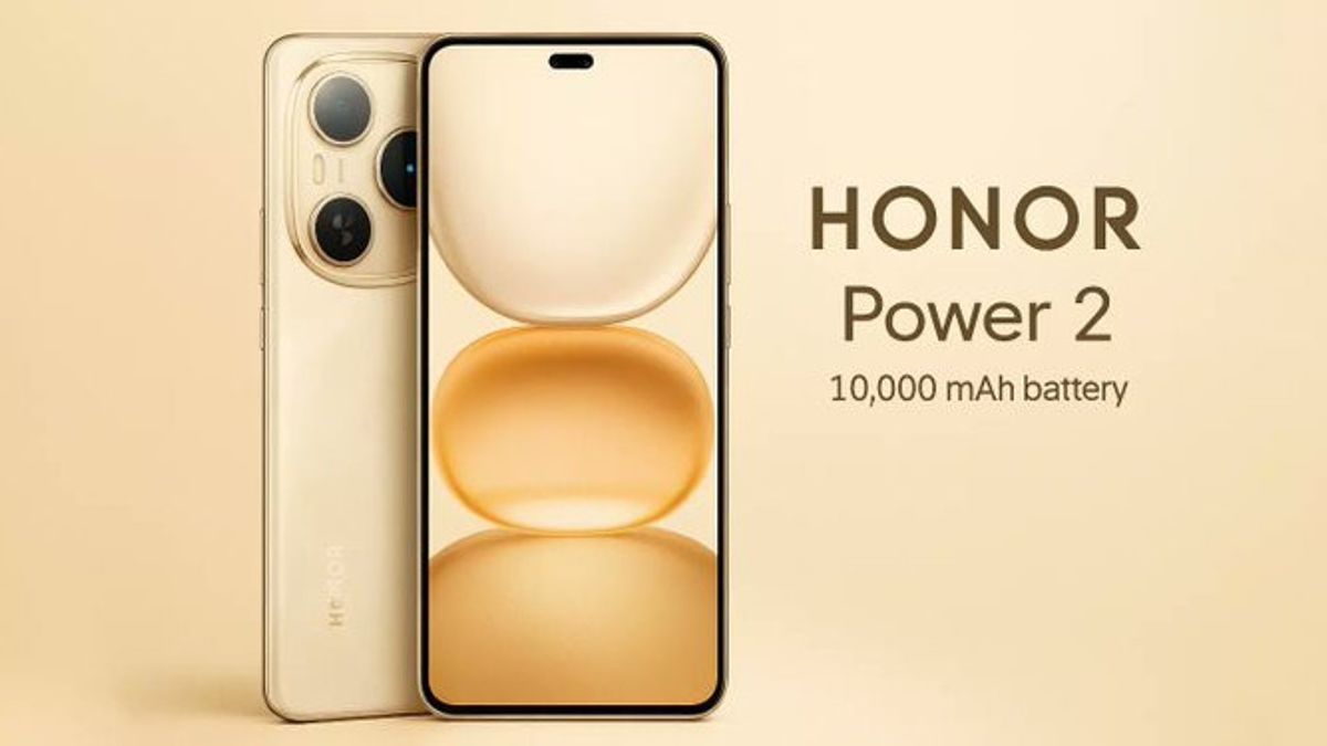An artistic representation of the Honor Power 2 smartphone highlighting its high-capacity battery and advanced features in a modern tech environment.