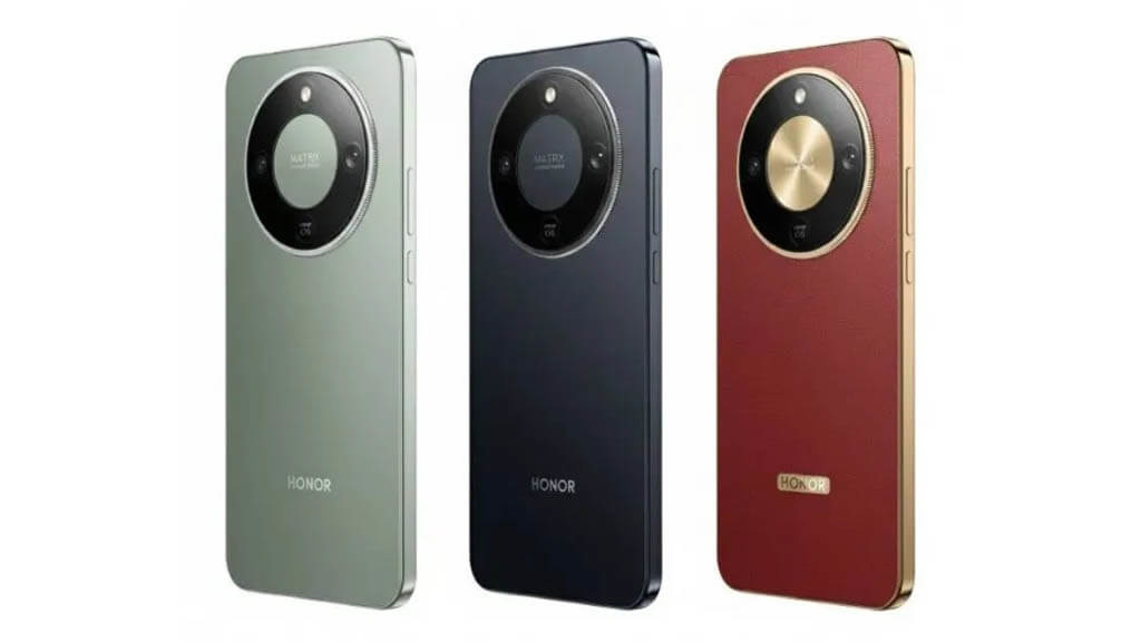 Advertisement showcasing HONOR Magic8 Lite smartphone in a vibrant city with emphasis on features like durability, battery life, and screen size.