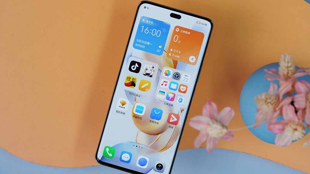 HONOR iPhone bildirim paylaşımı: Yeni özellik açıklandı 1 Visual representation of HONOR and iPhone devices showcasing MagicOS notification sharing feature, illustrating seamless sync and modern technology.