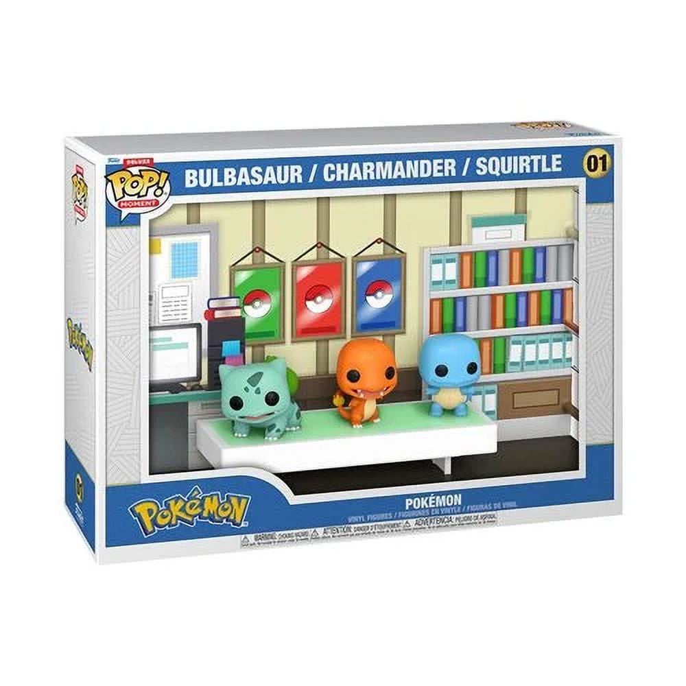 Illustration of new Pok&eacute;mon Funko Pop figures including Pikachu and Venusaur in a vibrant and playful style.