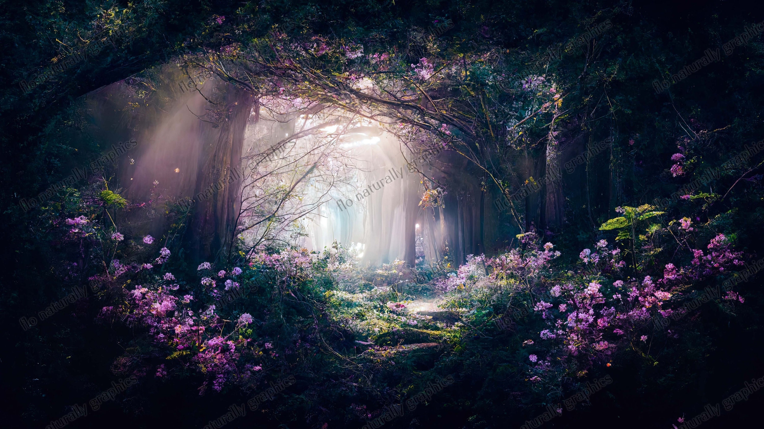 A tranquil twilight forest scene with a wooden bridge over a stream, golden light filtering through trees, evoking a sense of magic and wonder.