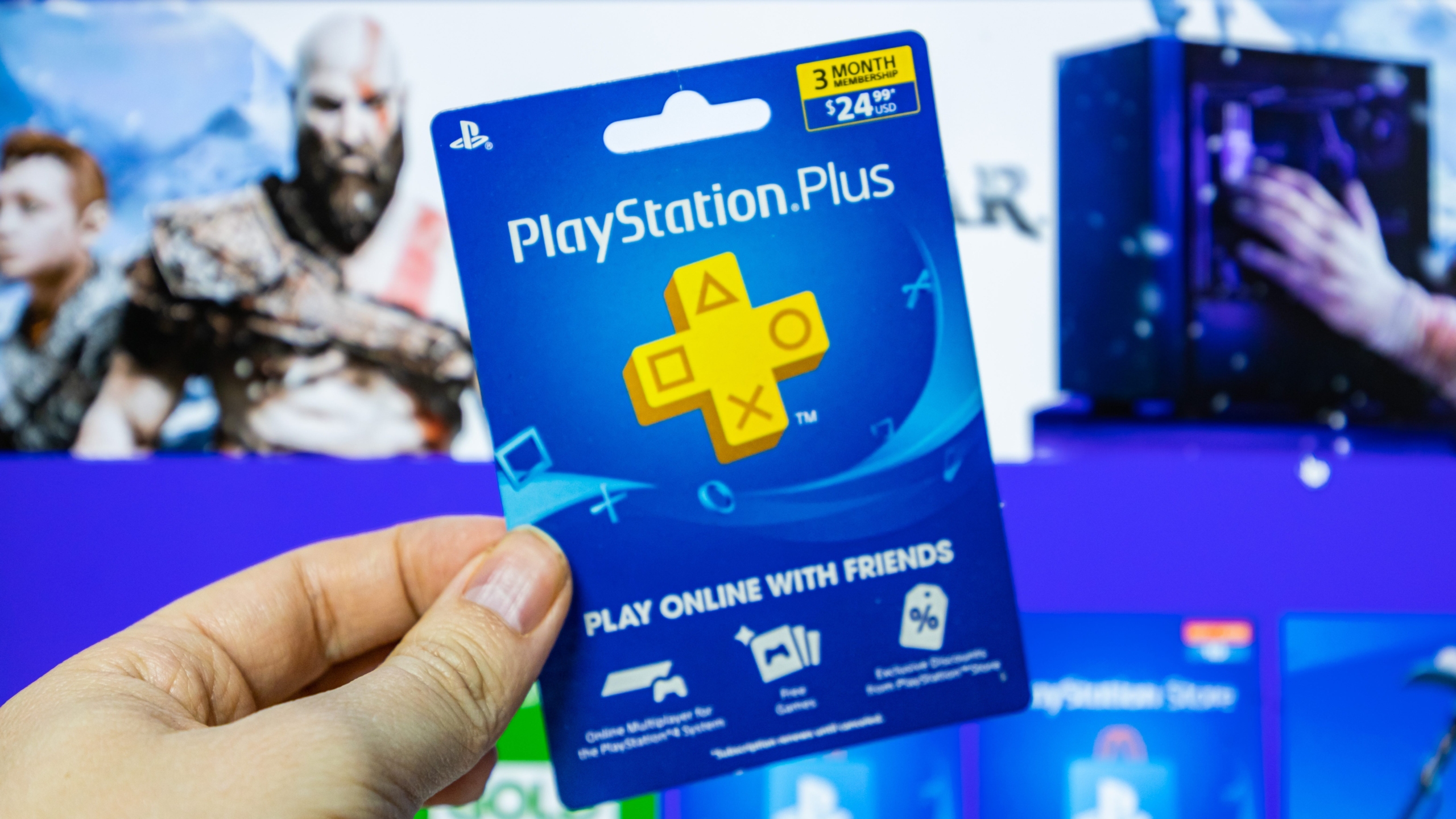 Promotional image highlighting the recent discounts on PlayStation Plus in Turkey, featuring the PlayStation console and vibrant graphics.