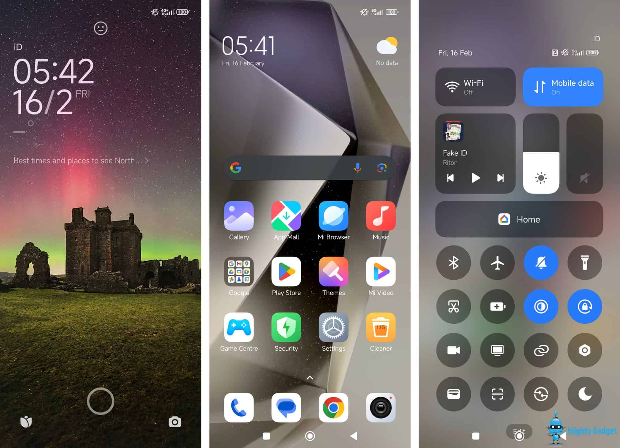 Illustration showing the transition from MIUI to HyperOS in the smartphone industry.
