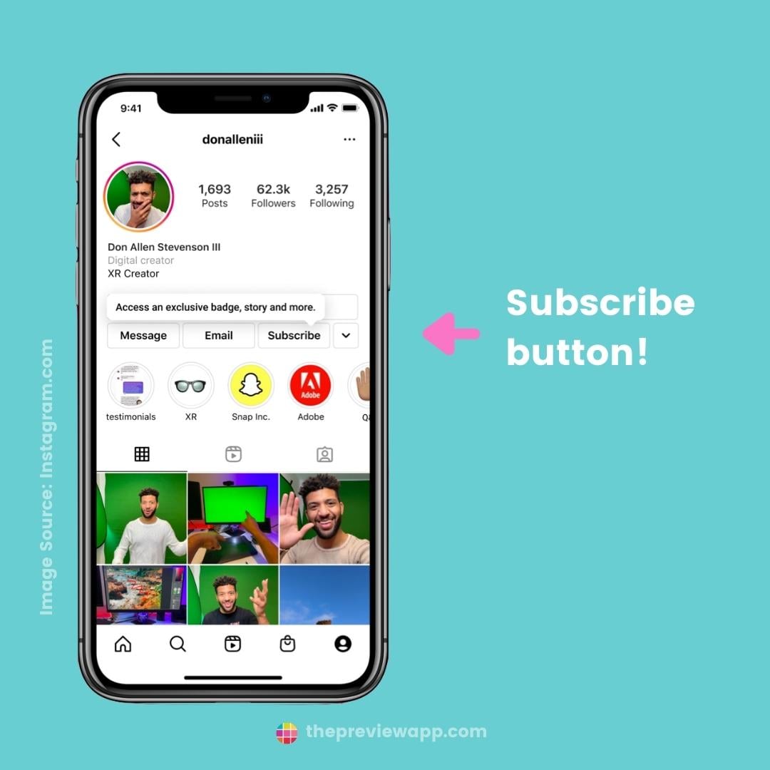 Illustration depicting the transition of Instagram to a subscription model with premium features.