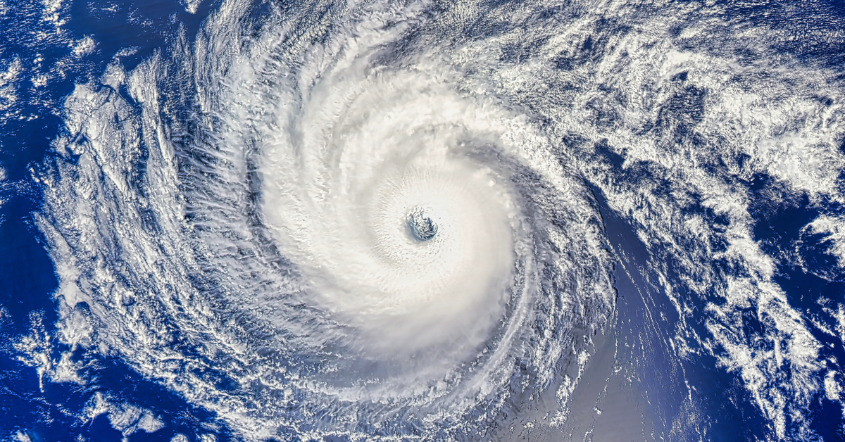 Dramatic depiction of a hurricane impacting the Rust Belt region, showcasing players navigating through a dangerous storm in an intense video game environment.