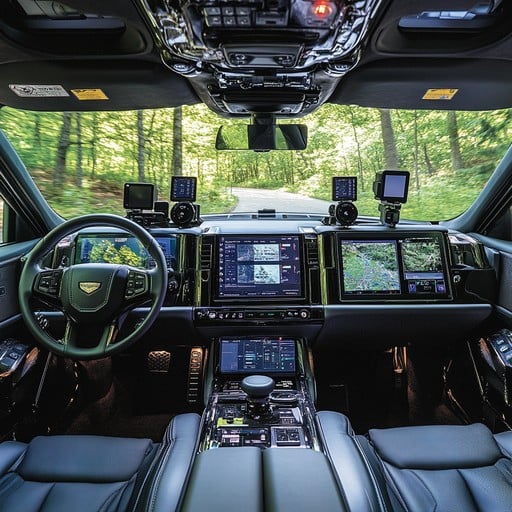 WhatsApp CarPlay ile Yeni Özellikler: Sürücüler İçin Beklentiler Neler? 1 A modern car dashboard displaying WhatsApp features on CarPlay, emphasizing enhanced communication for drivers.